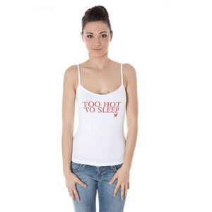 Zuelements White Cotton Women Tank Women's Top
